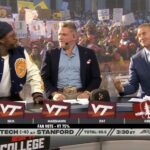 Marshawn Lynch stares down Kirk Herbstreit after Herbstreit picked Stanford to win on College GameDay.